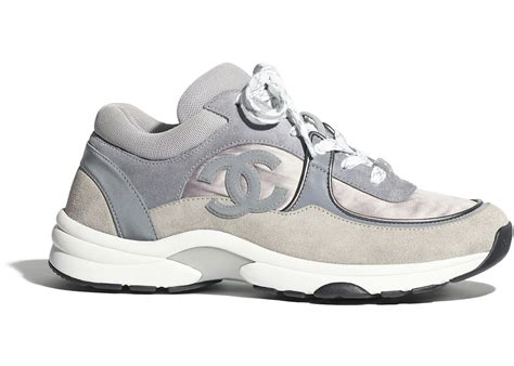 chanel trainers black and grey|chanel black trainers women.